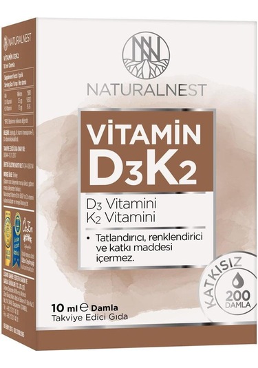 Natural Nest Vitamin D3 K2 Damla - 10 Ml
