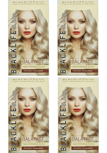 Blacklife Blond Balayage Yoğun Performanslı Saç Renk Açıcı 4 Adet