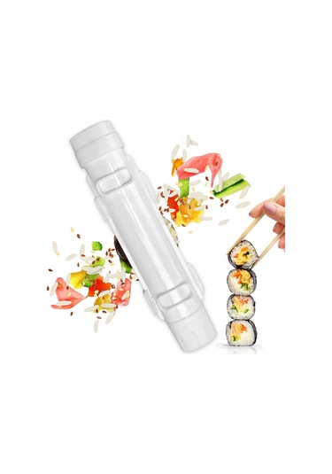 Suşi Makinesi 27 6 Cm Beyaz , Suşi Bazukası, Kendin Yap Suşi Makinesi Sebze, Et, Sarma Aleti, Mutfak Aksesuarları, Suşi Aletleri Diğer