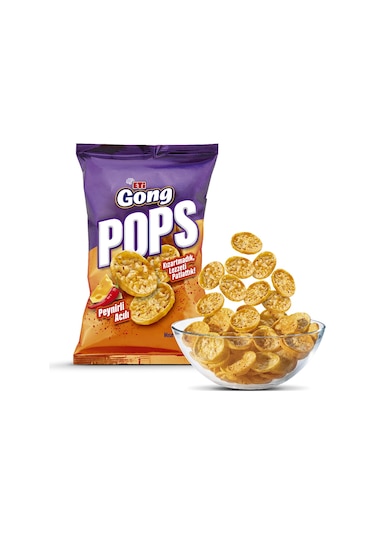 Eti Gong Pops Peynirli Acılı 10 x 80 G