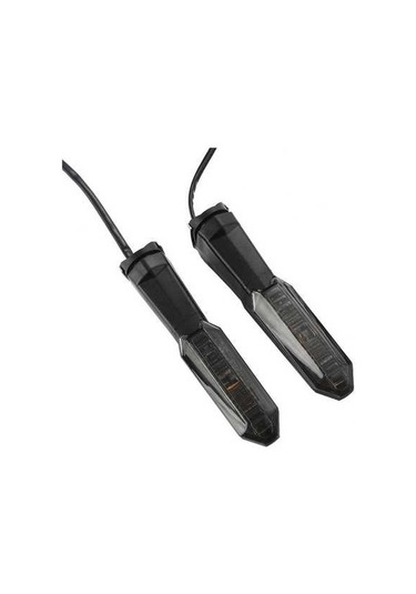 Pazly 2 Adet Motosiklet Led Dönüş Sinyali, Yüksek Parlaklık, Lmk00133sm/ Smokey