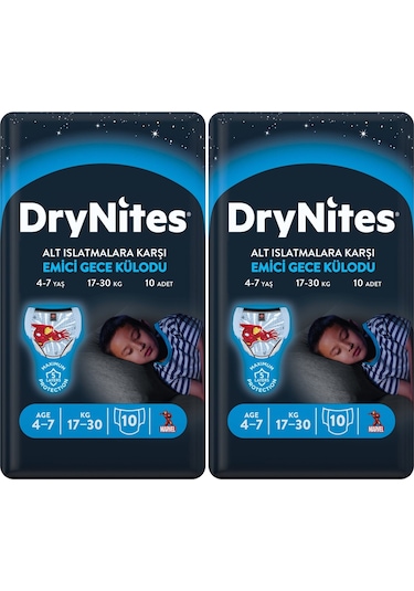Drynites Emici Gece Külodu/külot Bez Erkek 4-7 Yaş 17-30kg S