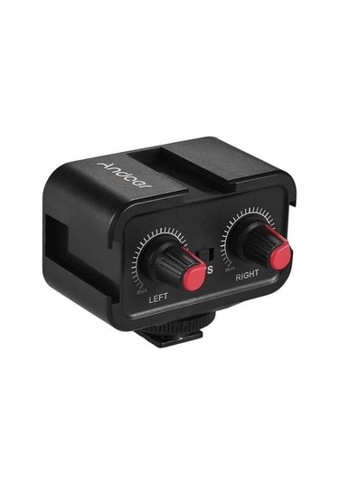 Andoer Ws-vs Çift Kanallı Mikrofon Ses Mikseri