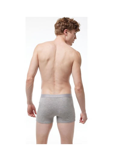 Malabadi Erkek Siyah Gri Antrasit 3 Lü Pamuk Elastan Boxer 3m075 Siyah-gri-antrasit
