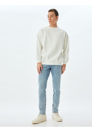 Koton Slim Fit Kot Pantolon - Brad Jean Açık İndigo 5wam40079nd Açık İndigo