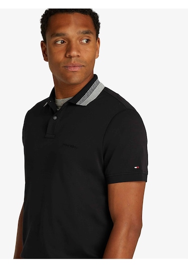 Tommy Hilfiger Tommy Hılfıger Erkek T-shırt Mw0mw38466-bds Siyah