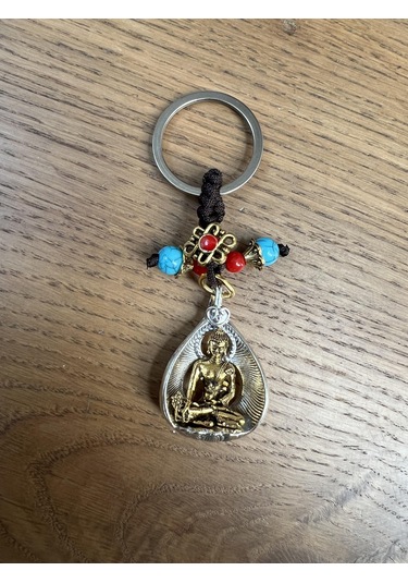 Feng Shui Buda Figürlü Metal Anahtarlık