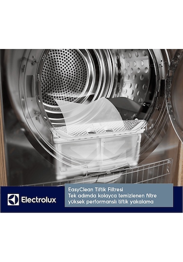 Electrolux EW7D394UCT 700 Serisi Delicatecare 9 KG Inverter Wi-Fi Isı Pompalı Çamaşır Kurutma Makinesi