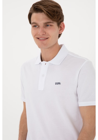 U.S. Polo Assn. Erkek Regular Fit Polo Yaka Beyaz Basic Tişört 50306007-VR013 U.S. Polo Assn. Erkek Regular Fit Polo Yaka Beyaz Basic Tişört 50306007-VR013
