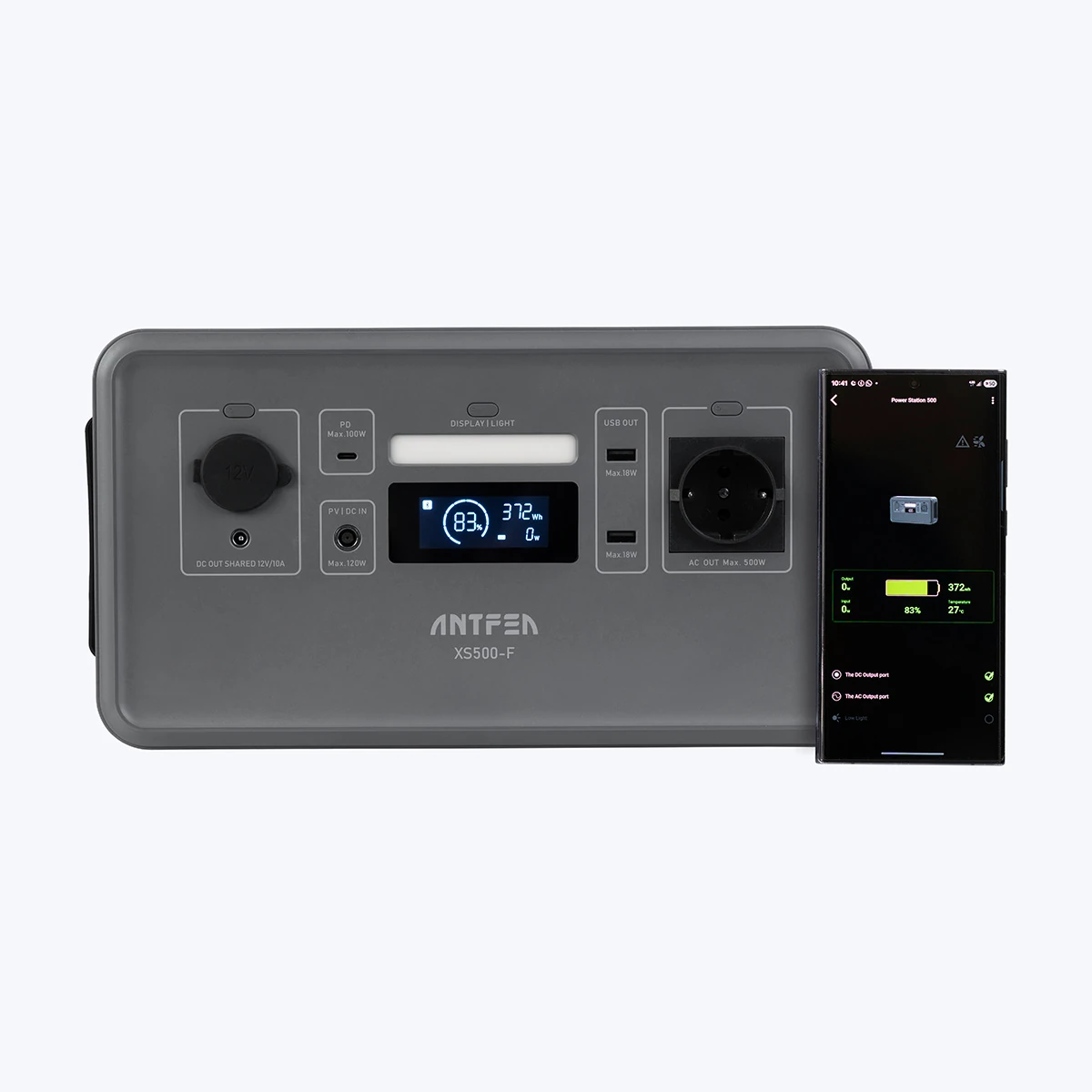 Antfea Xs500f Taşınabilir Güç Sistemi - Gri 500w Mini