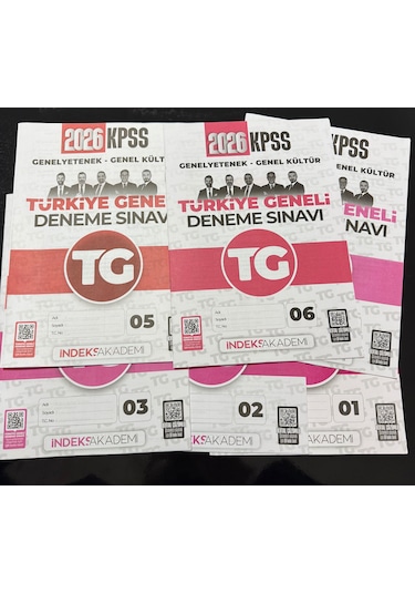 Türkiye Geneli Deneme Sınavları İndeks Yayıncılık