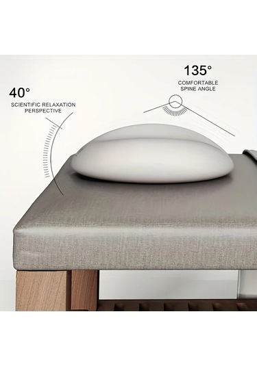 Honeybeeshop Gri Ayarlanabilir Masaj Yuz Yastigi Yatak Icin Rahat Bas Destegi Polyester Sunger 28 7cm X 7 37cm