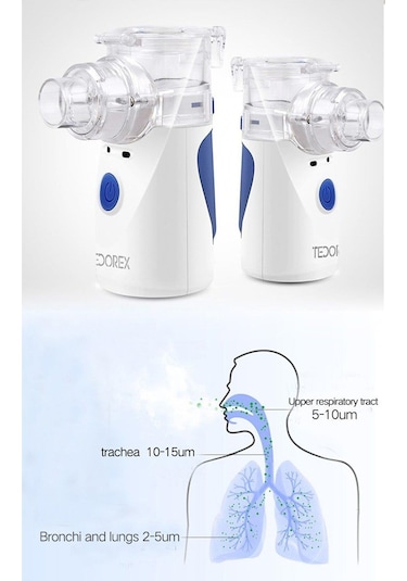Tedorex Ym-3r9 Ultrasonik Mesh Pilli Nebulizatör
