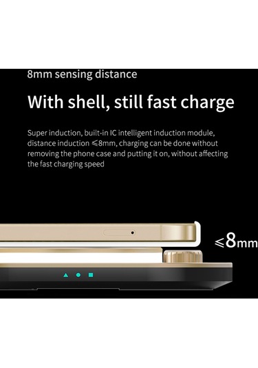 Butu X3 15w Cep Telefonları, Saatler Ve Kulaklıklar İçin Hızlı Şarjlı 3'ü 1 Arada Kablosuz Şarj Cihazı Beyaz