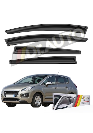 Peugeot 3008 2009-2016 Arası Cam Rüzgarlığı 4'lü