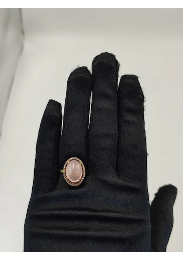 Allahverdi Türkmen Pembe Kuvars Elmas Yüzük 224