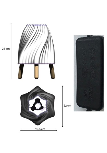 Abajur Galaksi Beyaz, Samanyolu Temalı Abajur, Modern Yer Lambası