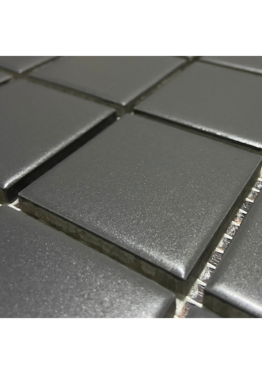 Vitra 5X5Cm Antrasit Mat Mutfak Tezgah Arası Fileli Seramik (437390433)