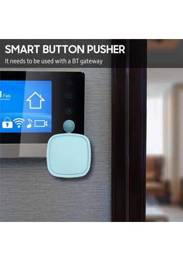 Moveevo Bluetooth Akıllı Ev Parmak Robotu - Uzak Kumanda, Zamanlama Ve Ses Kontrolü İle Ev Aletlerini Akıllı Hale Getirin Mavi, Dahili Pil