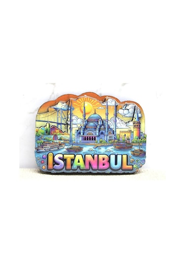 Ahşap İstanbul Temalı Magnet Diğer 52333359