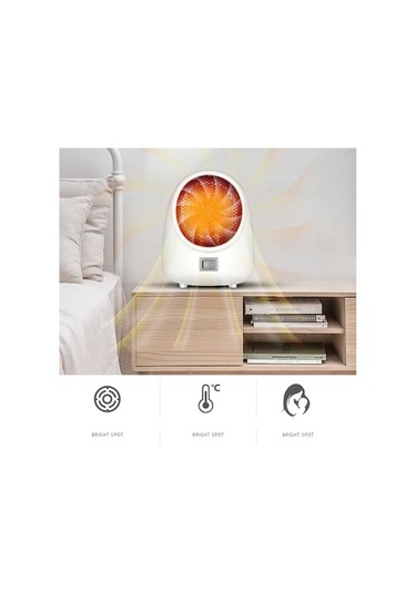 Trendooze 220v Mini Fan Isıtıcı, Hızlı Masaüstü Sıcaklık Arttırıcı
