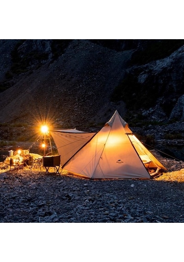 Naturehike Moğol Glamping 4 Kişilik Piramid Çadır Kum
