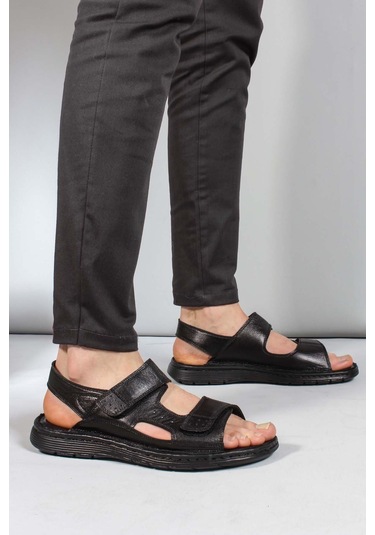 Hakiki Deri Erkek Klasik Sandalet 018mag-208-71 001