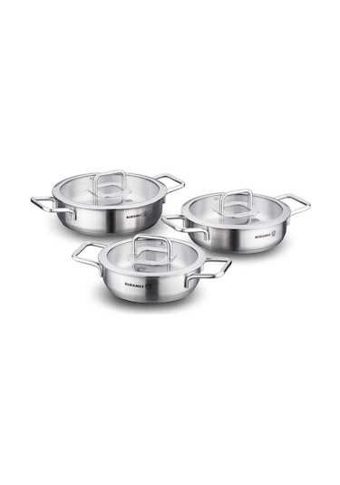Korkmaz Stella 6 Parça Omlet Set A2929 Gümüş