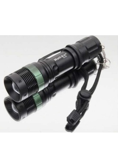 Blackwatton Wt-037-Şarjlı Zoomlu Acil Durum Feneri N11.12802 Siyah