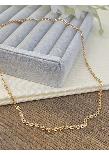 Işıltılı İşlemeli Çelik Zincir Kolye Kararmaz Xuping Vip Seri Ürün Rose 45 Cm Rose Gold