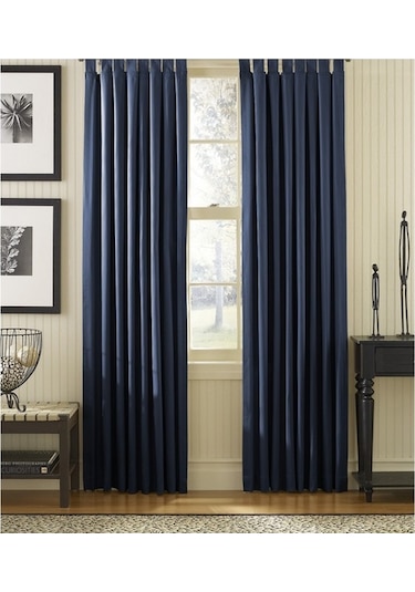 Taç Blackout Karartma Fon Perde Saks Mavisi Mavi