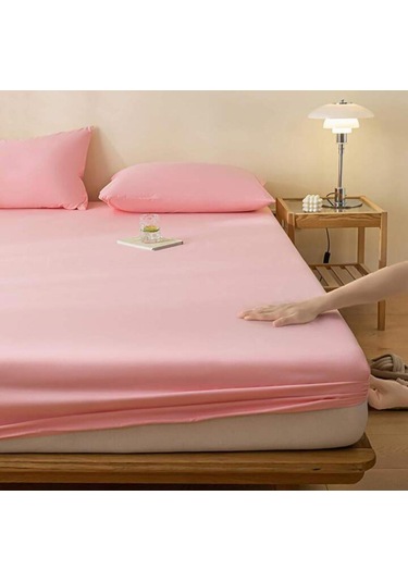 Totem Ranforce Yastık Kılıflı Lastikli Çarşaf Takımı Çift Kişilik 160 X 200 Pembe