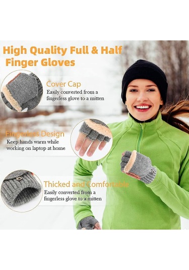 1 Çift Usb Isıtmalı Eldiven, 3 Sıcaklık Ayarlı Isıtmalı Kış Eldivenleri, Bilgisayarda Sıcak Eller İçin Kış Eldivenleri Fmy