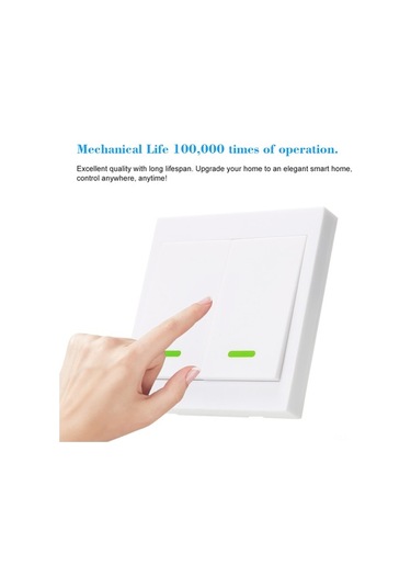 Fortunelane 3'lü Akıllı Ev Anahtarı - 433mhz Rf İle Kablosuz Denetim