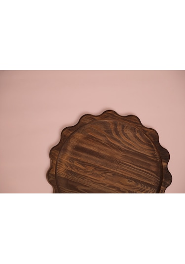 Fam Wood Art Büyük Boy Ahşap Sunumluk Ve Supla %100 Çam Kahverengi