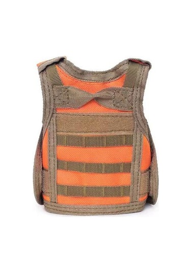 Bira Şişesi Yelek Kapağı Askeri Mini Minyatür Yelek Şişe İçecek Kol Şişe Kutuları Yelek Ayarlanabilir Omuz Askıları İçecek Kapağı A