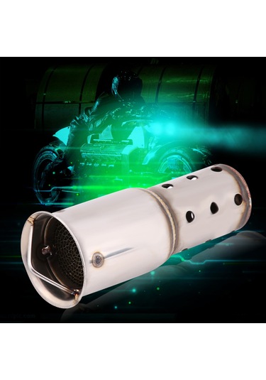 Kosona Motosiklet Tipi Akustik Gürültü Azaltıcı, Paslanmaz Çelik Uyumlu Boru Soğutucu, Evrensel Montajlı Db Killer 51mm