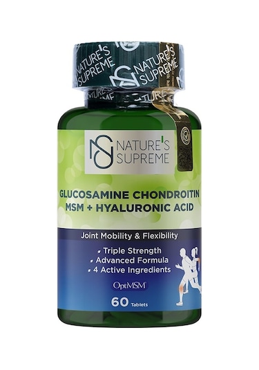 Nature's Supreme Glucosamine Chondroitin Msm + Hyaluronic Acid  60