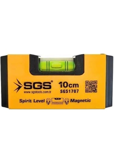 Sgs 1707 Alüminyum Mıknatıslı Su Terazisi 10 Cm