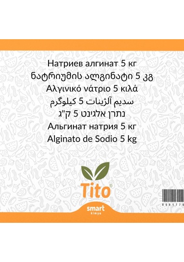 Sodyum Aljinat E401 5 Kg