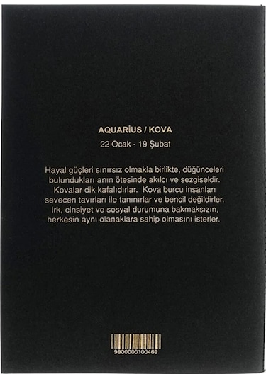 Kova rcu Yıldız Haritası Defter