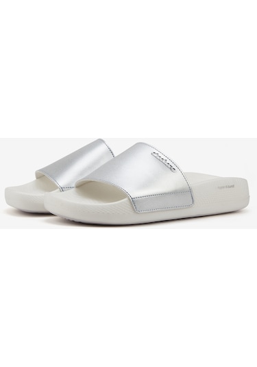 Skechers Hyper Slide - Shine On Kadın Gri Terlik 140431 Sıl Gri