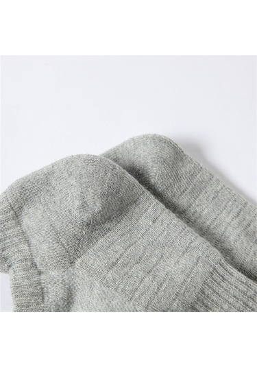 Vkemall Çorap Düz Renkler Erkek Bilek Çorapları Nem Emici Ve Kokuya Dayanıklı Kalın Kısa Çorap Siyah