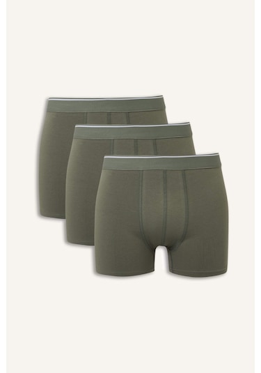 Defacto Regular Fıt 3lü Boxer Set G1278ax26spkh430 Haki-kh430