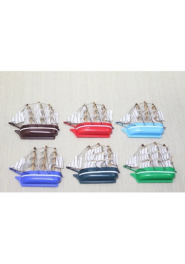 Plastik Gemi Magnet Alk3444 Çok Renkli