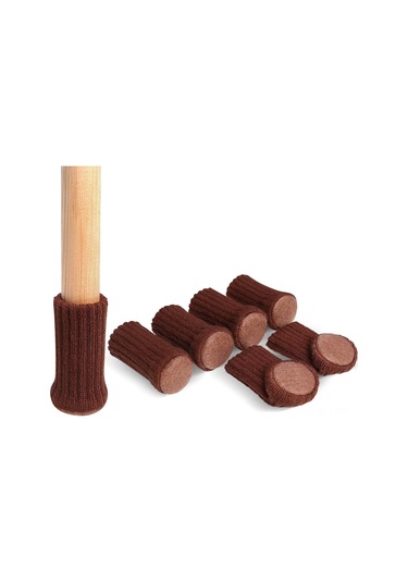 Dofolink 16 Adet Mobilya Ayak Koruması, Yüksek Esnekliği, Kayma Engeli, Yünlü Dokuma, Zemin Skoru Ve Gürültü Azaltıcı, Daire-kare Ayaklar İçin Uygun