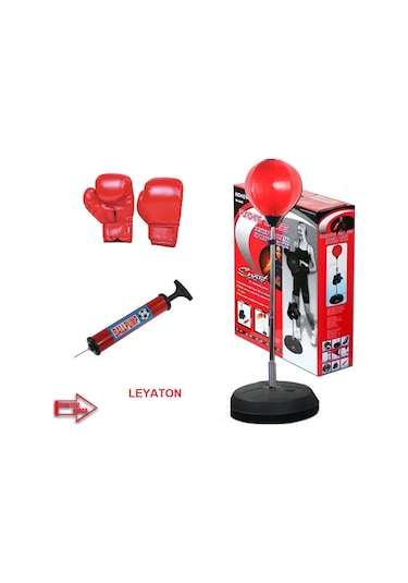 Ayaklı Boks Vurma Standı Pencikball Hız Topu 120-146 Cm Çok Renkli