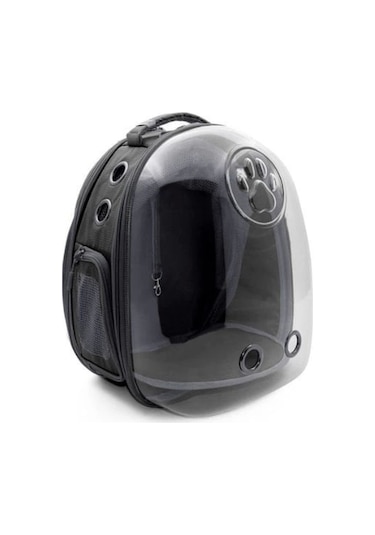 Cattie Fileli Kedi Ve Küçük Irk Köpek Taşıma Sırt Çantası Gri 25x60x40 Cm