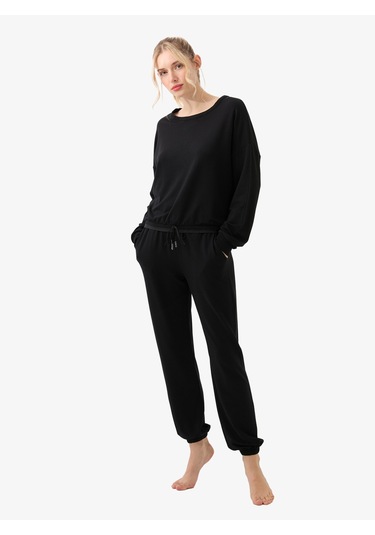 Kadın Pijama Üstü 51956 - Siyah Siyah