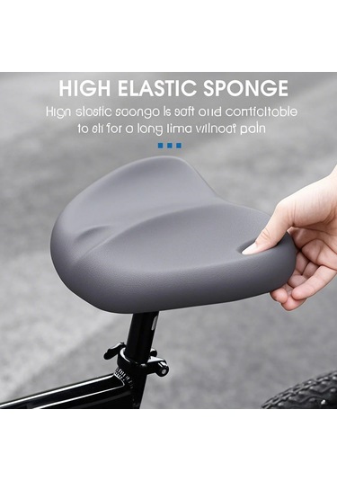 Yifomall Sürekli Konforlu Bisiklet Jantı - Genişletilmiş Burunsuz Tasarım, Tüm Modeller İçin Uygun, Darbe Emici Sünger Ve Pu Deri, Siyah Siyah
